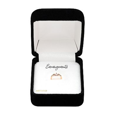 Earrangements 14k Gold Marquise & Clear Cubic Zirconia Hinged Segment Clicker