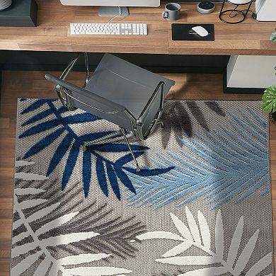 World Rug Gallery Tropical Palm Leaf Rug