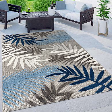 World Rug Gallery Tropical Palm Leaf Rug