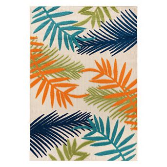 World Rug Gallery Tropical Palm Leaf Rug