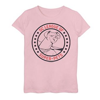 Girls 7-16 DC Super Pets DC League Of Super Pets Krypto Badge Graphic Tee