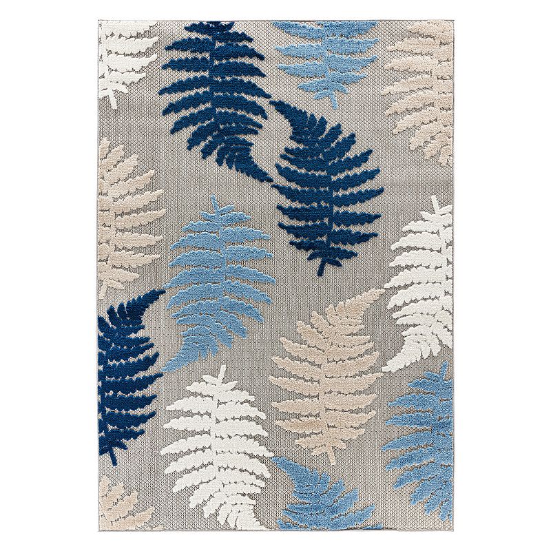 World Rug Gallery Floral Rug, Blue, 8X10 Ft