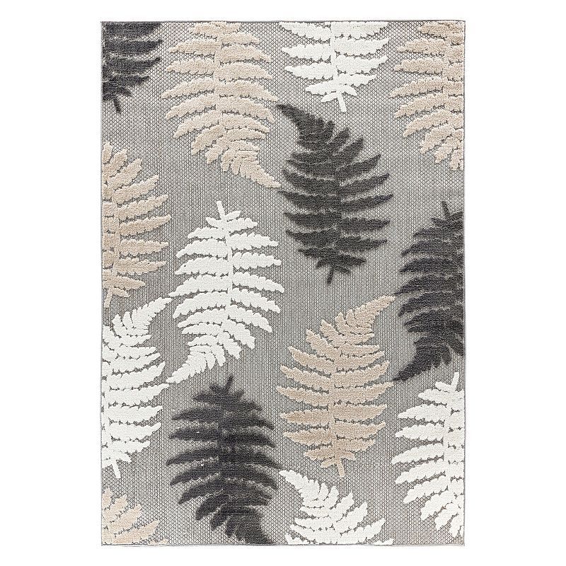 World Rug Gallery Floral Rug, Grey, 8X10 Ft