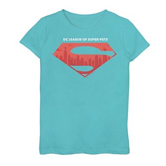Girls 7-16 DC Super Pets Superman Logo Graphic Tee
