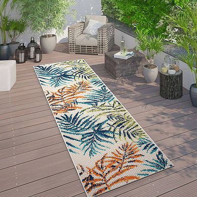 World Rug Gallery Tropical Textured Leaf Rug