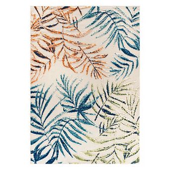 World Rug Gallery Tropical Textured Leaf Rug