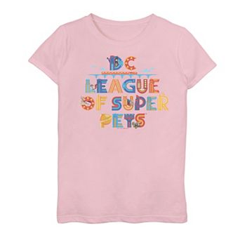 Girls 7-16 DC Super Pets Letters Designs Graphic Tee
