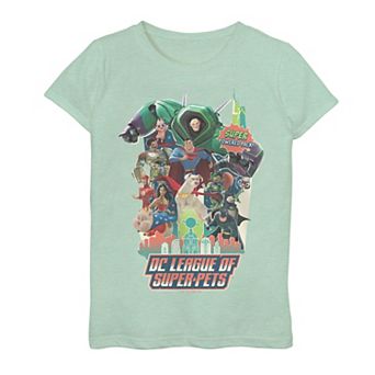 Girls 7-16 DC Super Pets Legends Full Cast Tee
