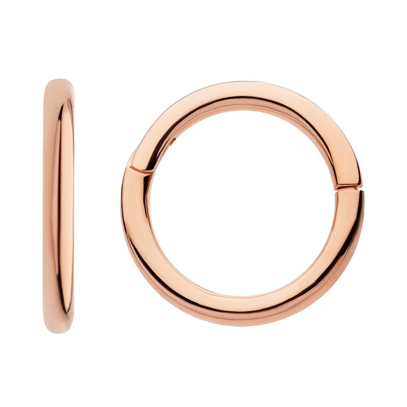 Earrangements 14k Gold Basic Hinged Segment Clicker, Womens, Pink