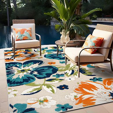 World Rug Gallery Contemporary Floral Rug