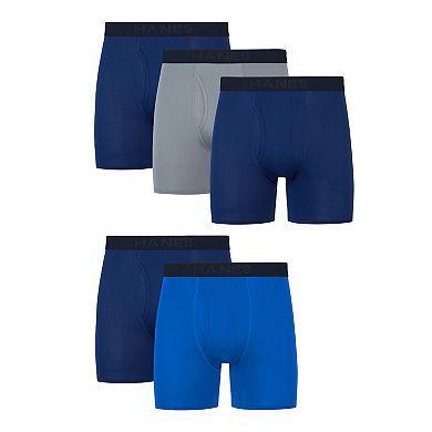 Men's Hanes® 4+1 Bonus pack ComfortSport Fresh IQ Boxer Briefs