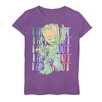 Girls 7-16 Marvel I am Groot Colorful Dancing Groot Grpahic Tee