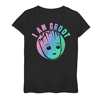Girls 7-16 Marvel I am Groot Rainbow Graphic Tee