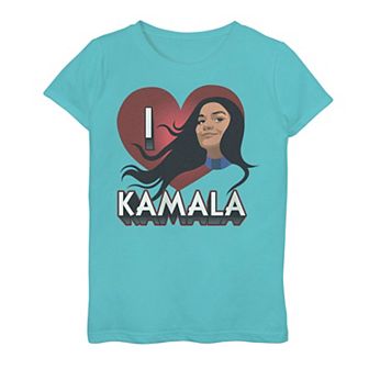 Girls 7-16 Marvel Ms Marvel I Heart Kamala Graphic Tee