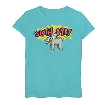 Girls 7-16 Marvel Ms Marvel Flying Sloth Baby Graphic Tee