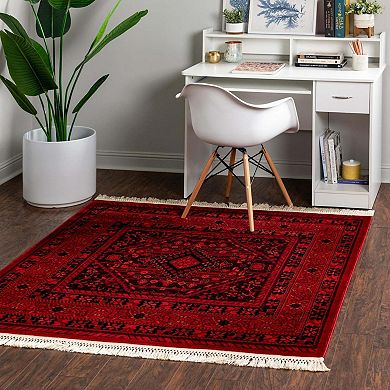 Unique Loom Sheibani Tekke Rug