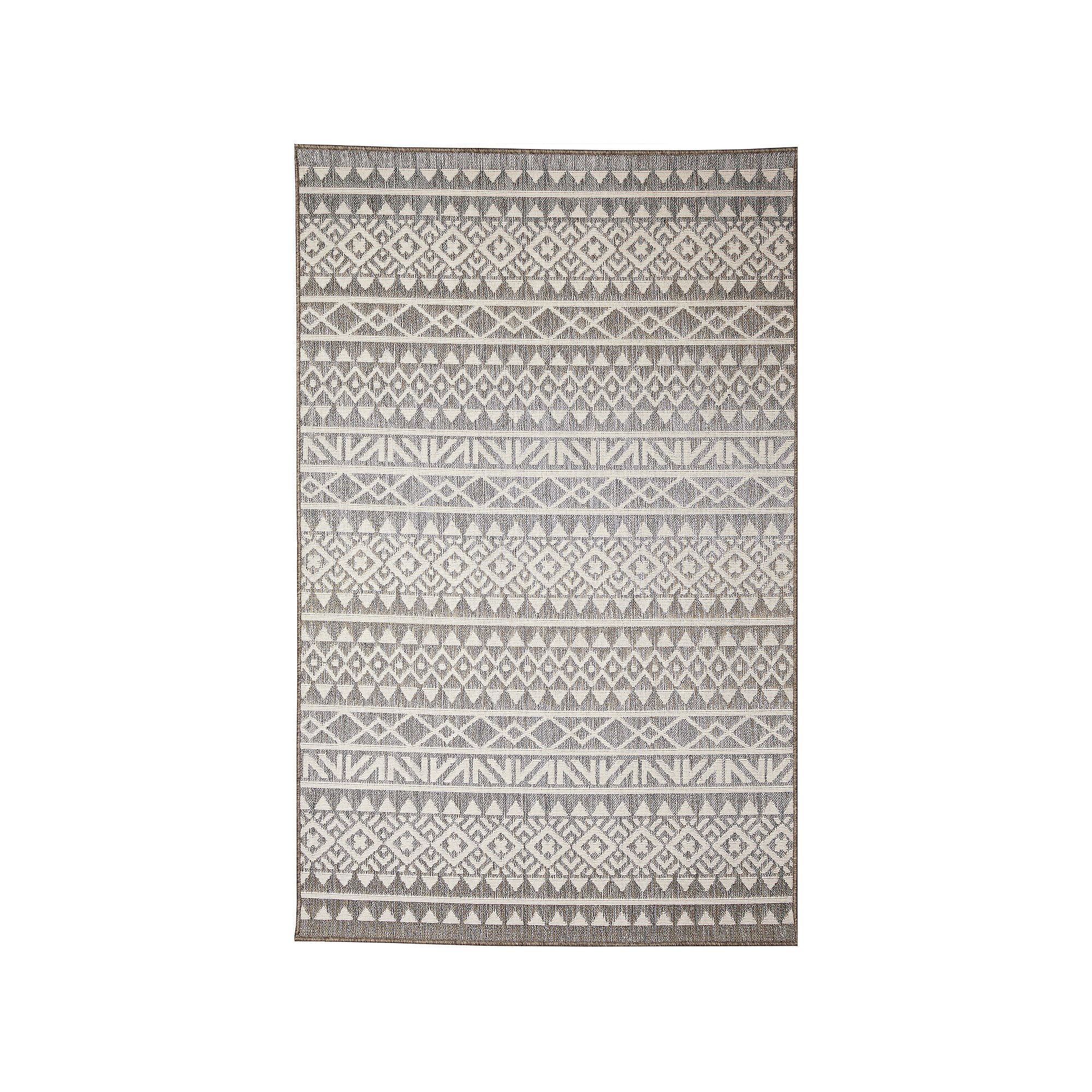 Liora Manne Cove Peruvian Stripe Indoor Outdoor Rug, Gray