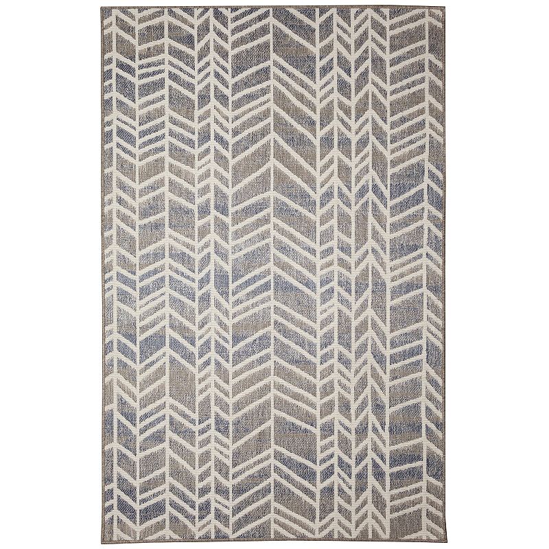 Liora Manne Cove Chevron Indoor Outdoor Rug, Multicolor, 8X10 Ft