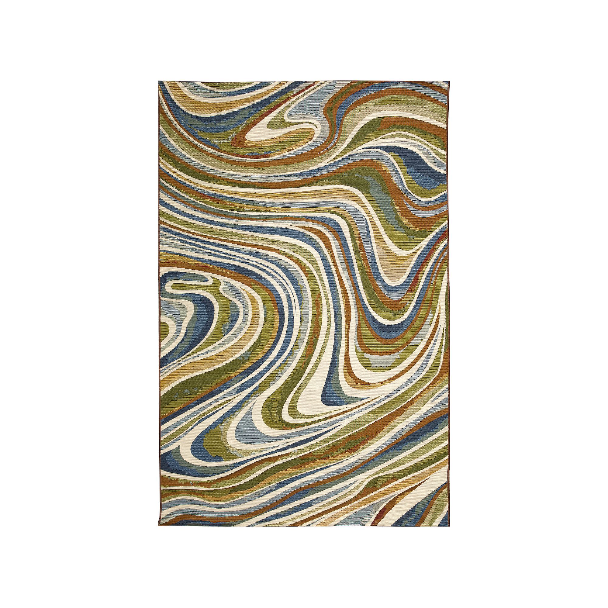 Liora Manne Marina Tides Indoor Outdoor Rug, Multi