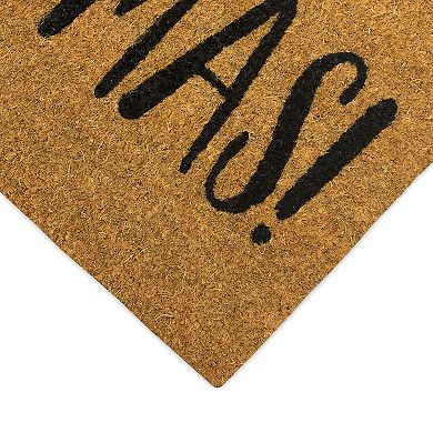 Liora Manne Merry Christmas Santa Outdoor Mat 18x30"