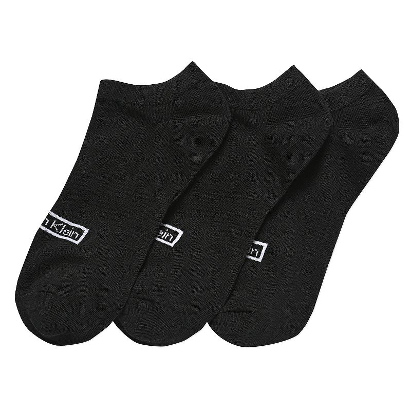 Womens Calvin Klein 3 Pack Heritage Socks, Size: 9-11, Black