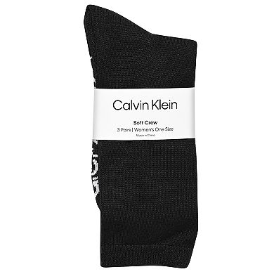 Women's Calvin Klein 3 Pack Super Soft Crew Socks