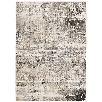 StyleHaven Nelson Distressed Ivory Abstract Area Rug