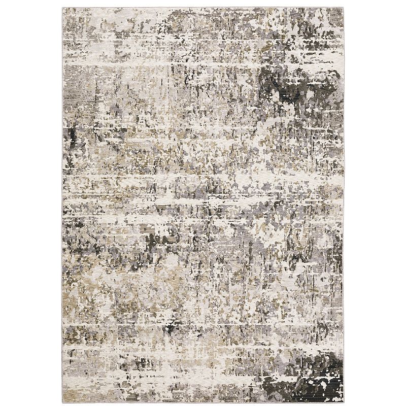 StyleHaven Nelson Distressed Abstract Area Rug, Grey, 8X11 Ft