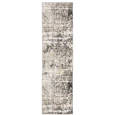 StyleHaven Nelson Distressed Ivory Abstract Area Rug