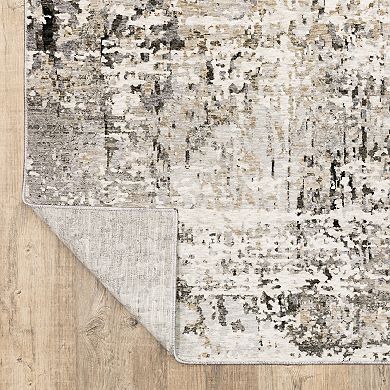 StyleHaven Nelson Distressed Ivory Abstract Area Rug