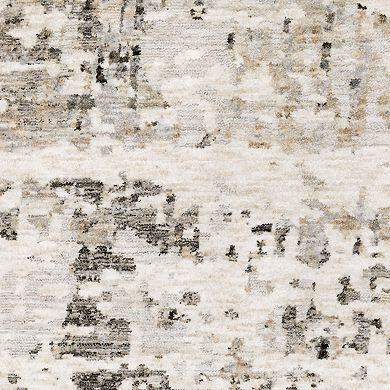 StyleHaven Nelson Distressed Ivory Abstract Area Rug