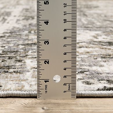 StyleHaven Nelson Distressed Ivory Abstract Area Rug