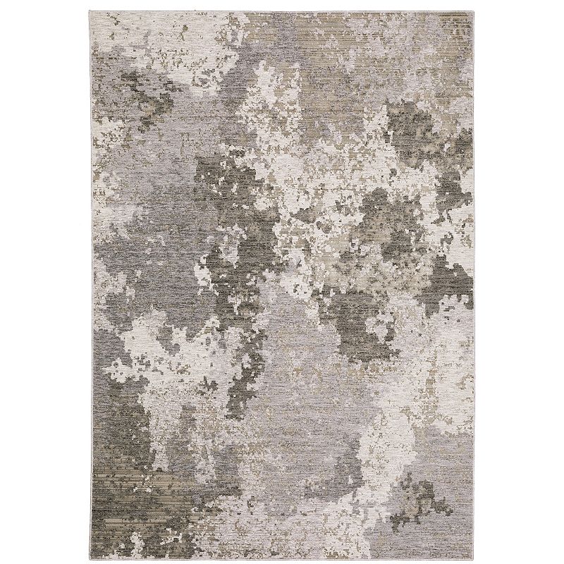 StyleHaven Nelson Distressed Abstract Area Rug, Grey, 8X11 Ft