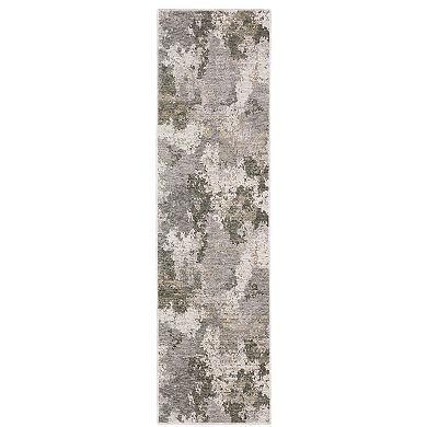 StyleHaven Nelson Distressed Abstract Grey Area Rug
