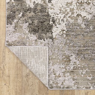 StyleHaven Nelson Distressed Abstract Grey Area Rug