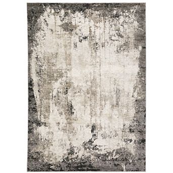 StyleHaven Nelson Industrial Grey & Ivory Abstract Area Rug