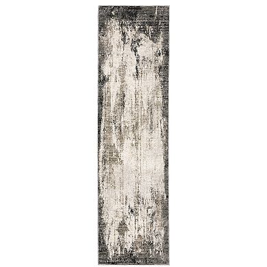 StyleHaven Nelson Industrial Grey & Ivory Abstract Area Rug