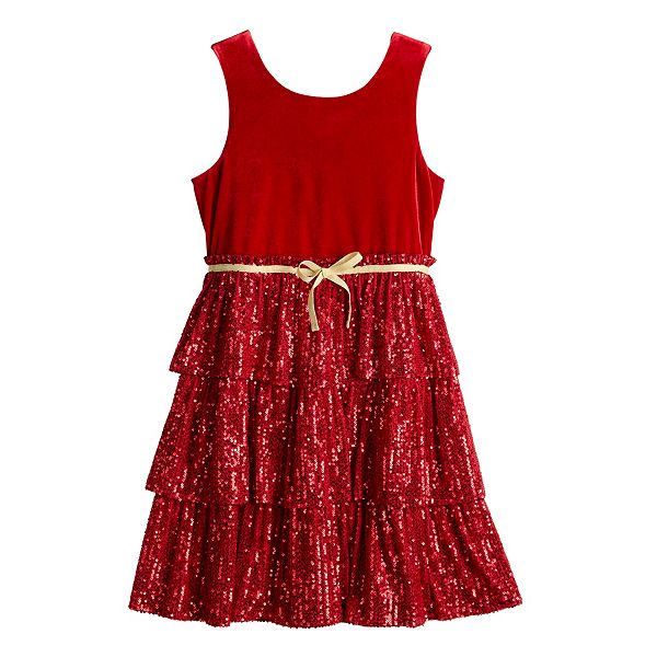 Kohls girls clearance red dress