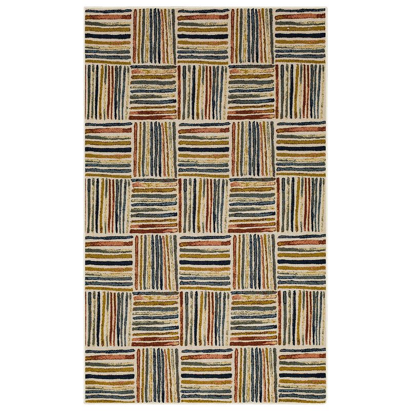 Mohawk Home Boxed Stripe Rug, Multicolor, 2X3 Ft