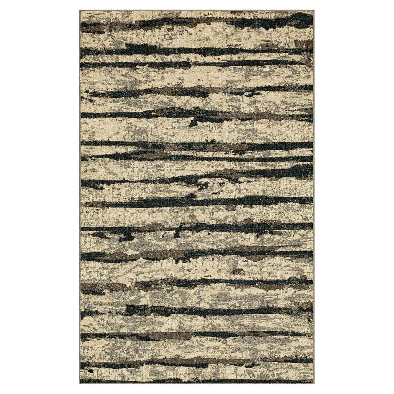 Mohawk Home Stripe Abstraction Rug, Grey, 2X3 Ft