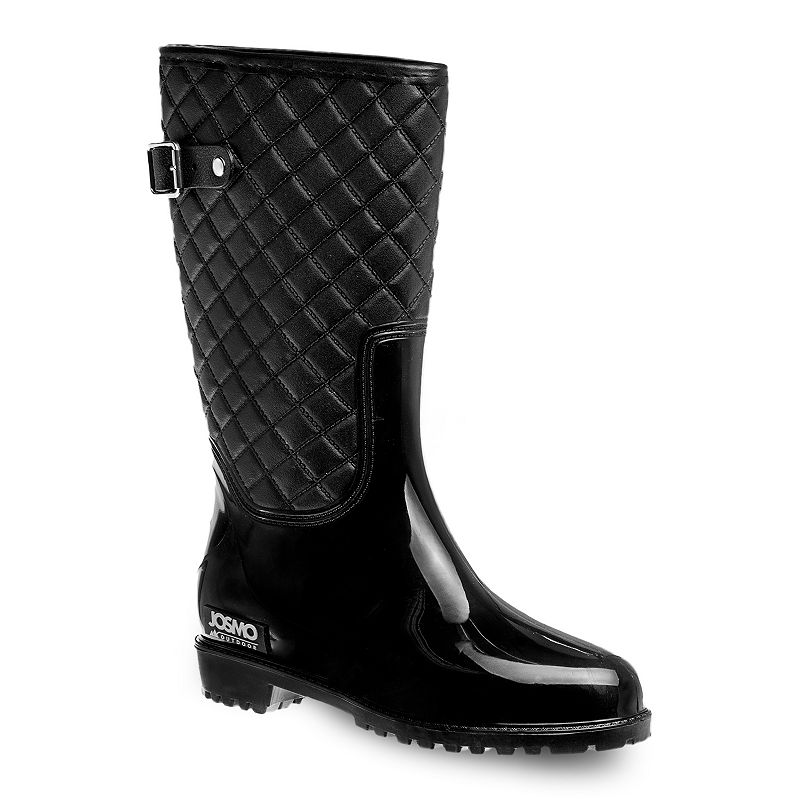 Josmo Womens Rain Boots, Size: 5, Black