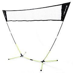 Franklin Sports Badminton Net Sets - Outdoor Backyard + Beach Badminton Net  + Equipment Set - (4) Rackets + (2) Birdies + Portable Net Included 