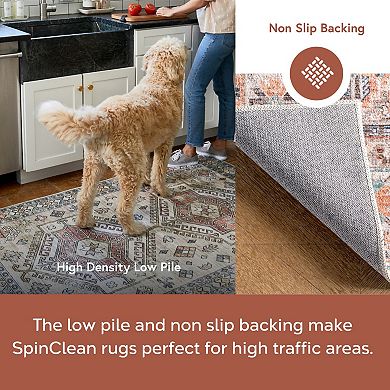 nuLOOM Alicia Machine Washable Medallion Area Rug