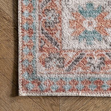 nuLOOM Alicia Machine Washable Medallion Area Rug