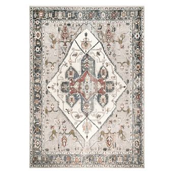 nuLOOM Mali Machine Washable Traditional Medallion Area Rug