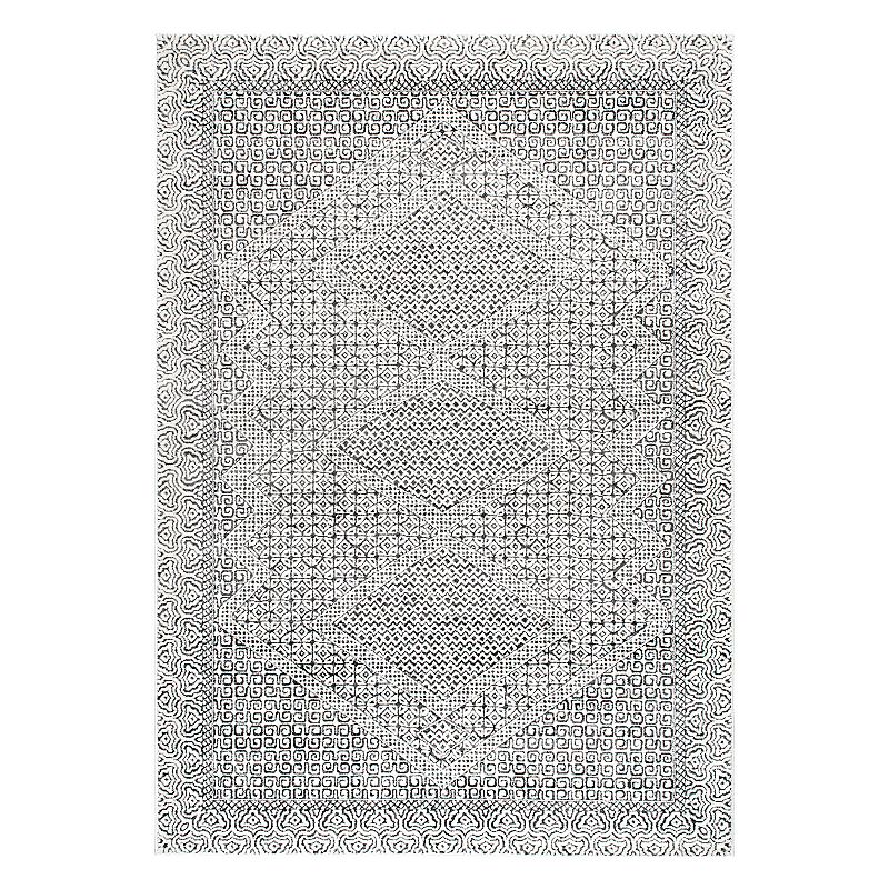 nuLOOM Vintage Exie Area Rug, Grey, 12X15 Ft