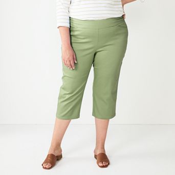 Plus Size Croft & Barrow® Effortless Stretch Capri Pants