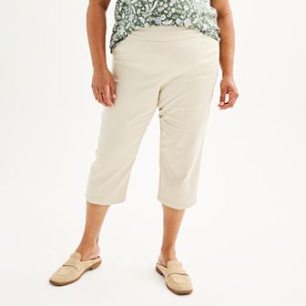 Plus Size Croft & Barrow® Effortless Stretch Capri Pants