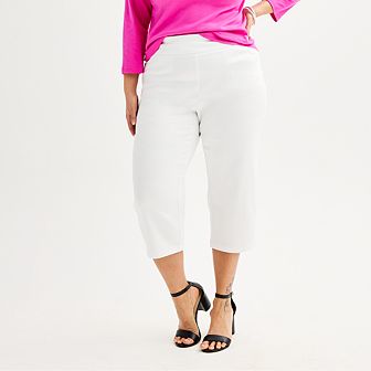 Plus Size Croft & Barrow® Effortless Stretch Capri Pants