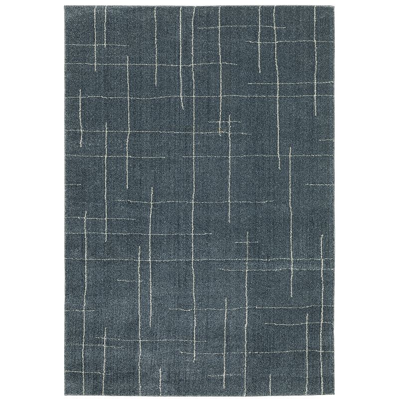 StyleHaven Archer Abstract Geometric Area Rug, Blue, 10X13 Ft